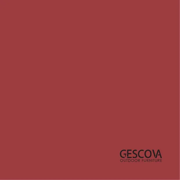 Cover of the Gescova — outdoor furniture catalogue