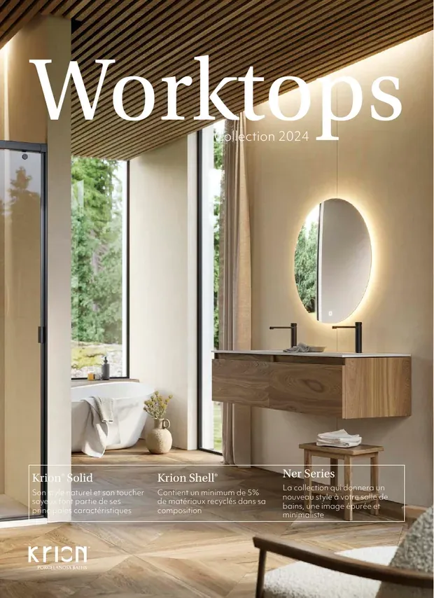Cover of the Krion — the worktops magazine catalogue