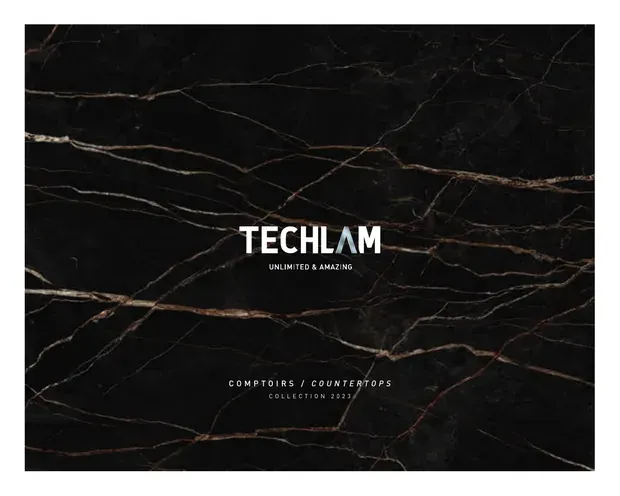 Cover of the Techlam — countertops catalogue