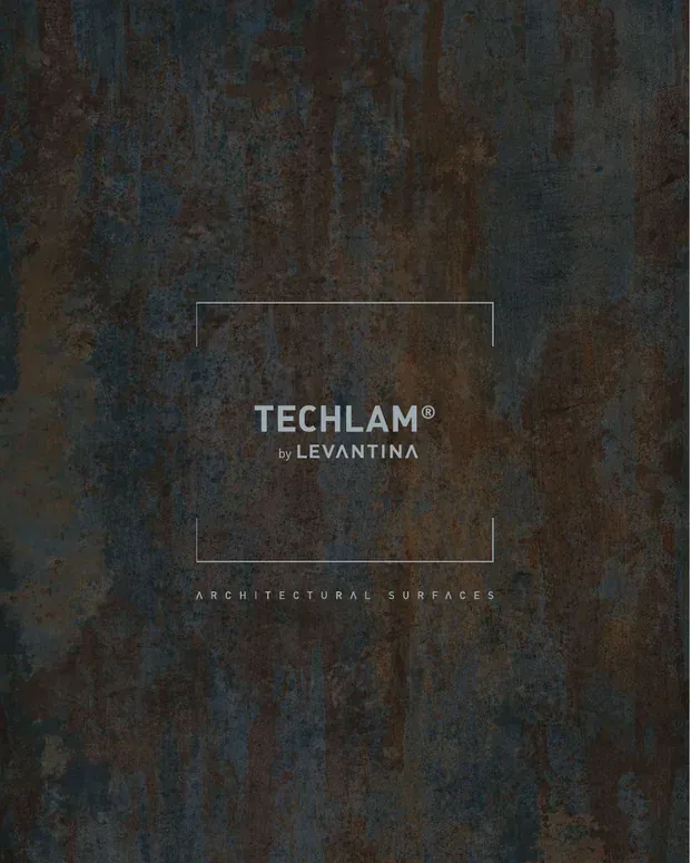 Cover of the Techlam — architectural surfaces catalogue