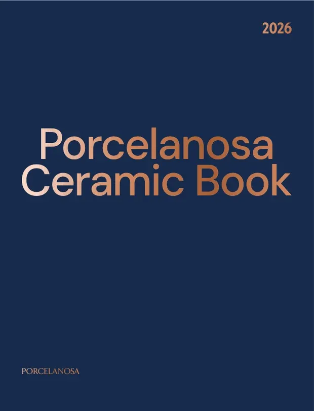 Cover of the Porcelanosa — the ceramic book catalogue