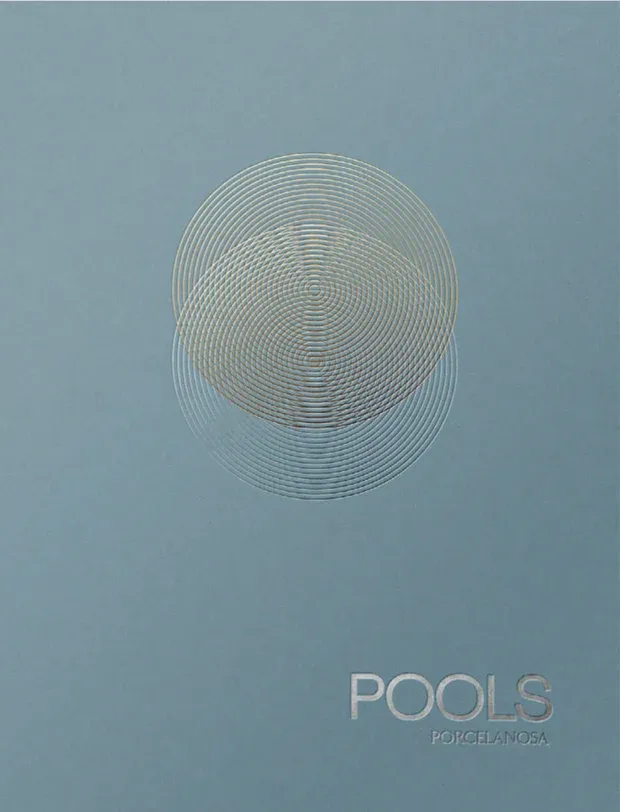 Cover of the Porcelanosa — pools catalogue
