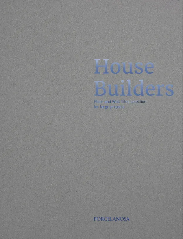 Cover of the Porcelanosa — House Builders catalogue