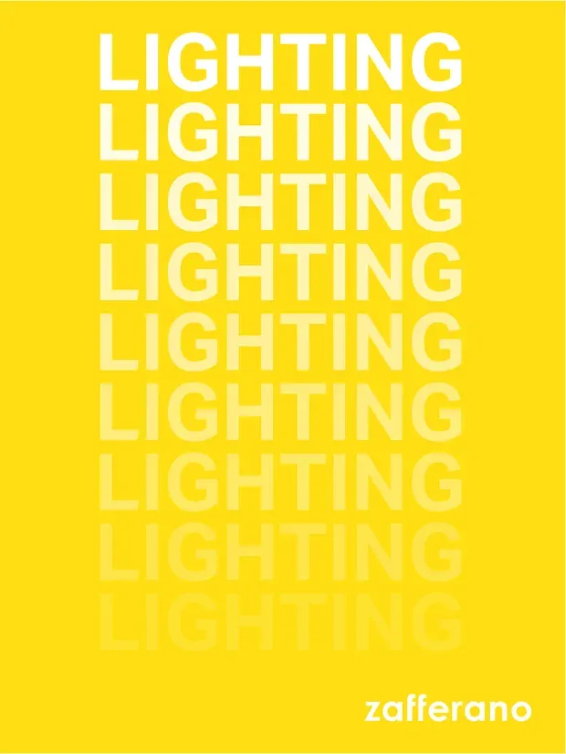 Cover of the Zafferano — lighting catalogue