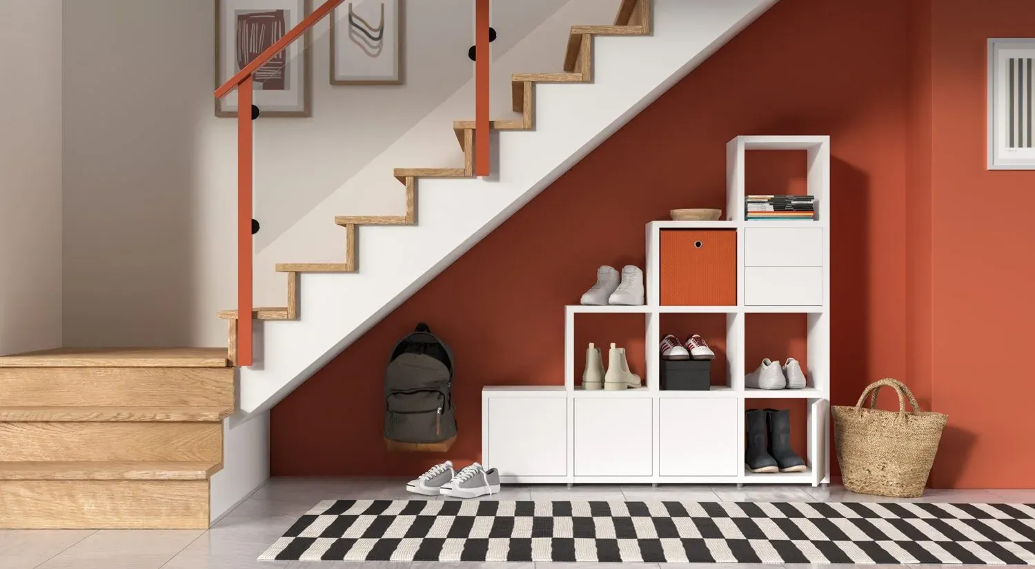 Dolle — Aménagement sous escalier — vue 1 sur 2